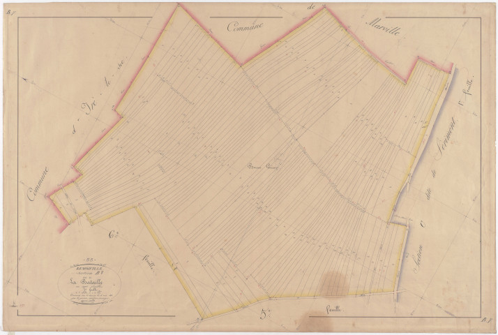 REMOIVILLE - Section B - de la Bataille - feuille 07