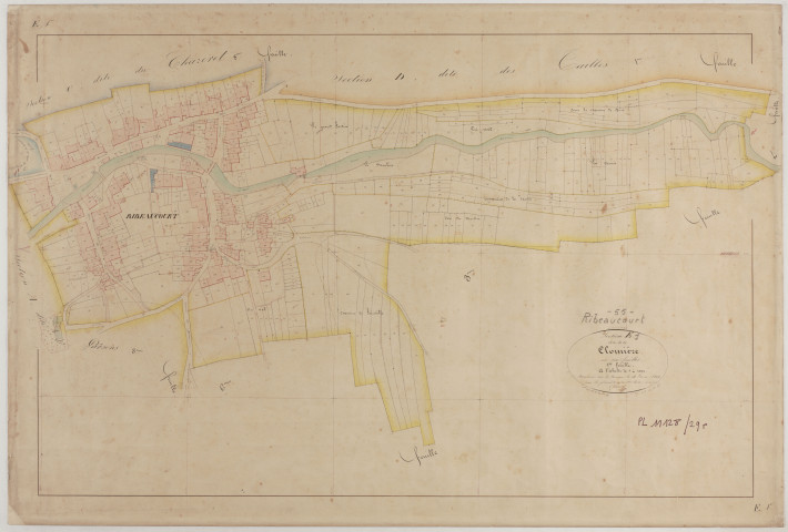 RIBEAUCOURT - Section E de la Clomière feuille 01