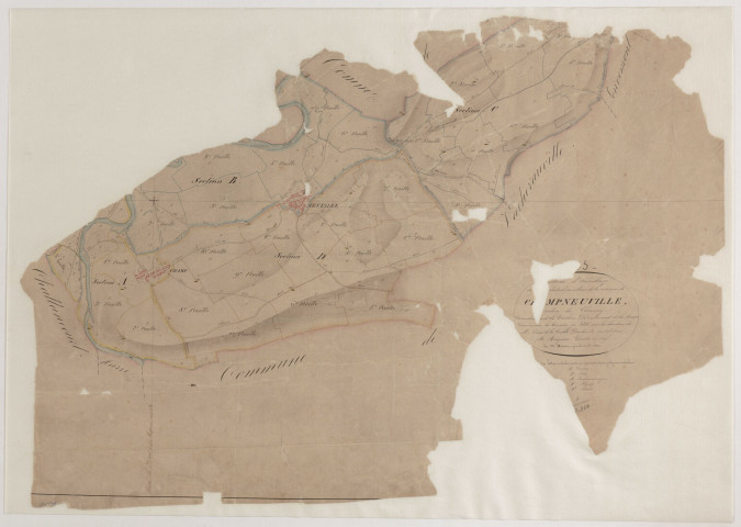 CHAMPNEUVILLE - Tableau d'assemblage - feuille 01