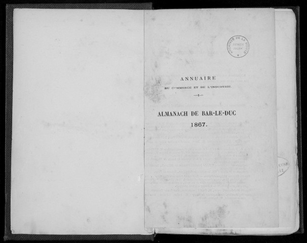 Annuaire administratif, commercial et industriel de la Meuse 1867-1868
