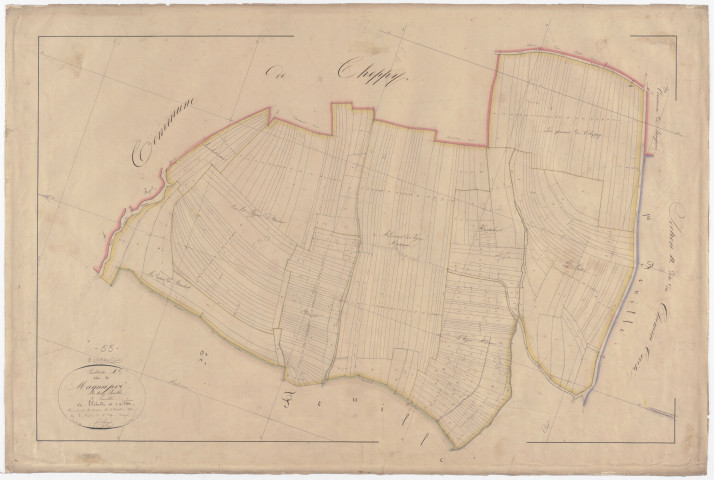 BOUREUILLES - Section A - de Magnupré - feuille 03