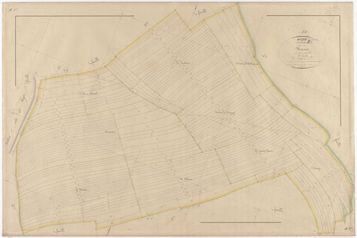 QUINCY - Section B - de la Maisse - feuille 03