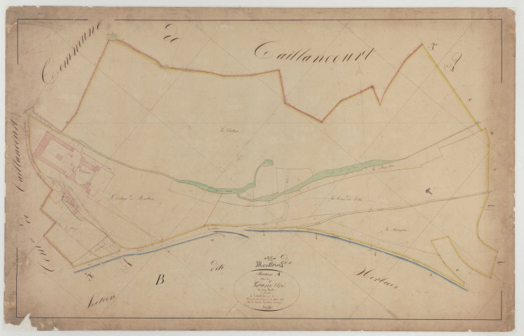 MONTBRAS - Section A du grand Prés feuille 01