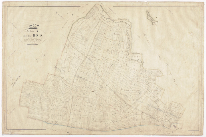 ROUVRES - Section A - des Bois - feuille 02