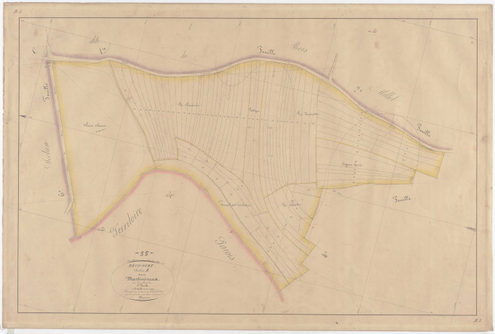 RECICOURT - Section B - de Martinévaux - feuille 05