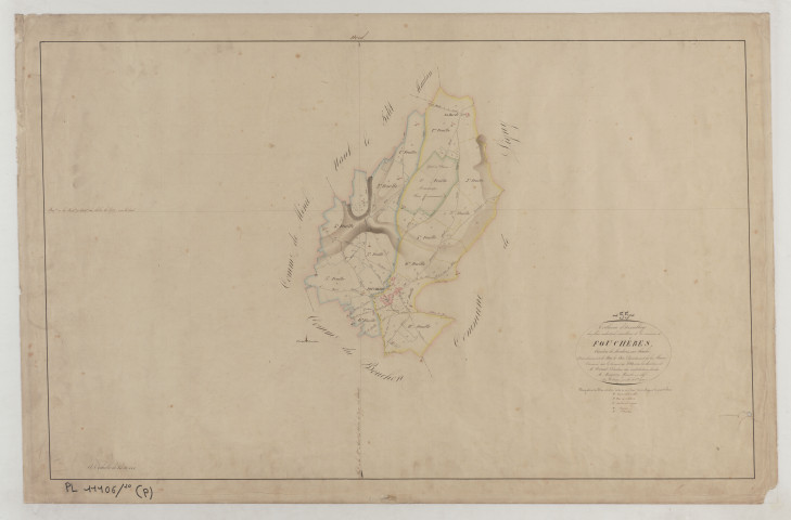 FOUCHERES - Tableau d'assemblage feuille 01