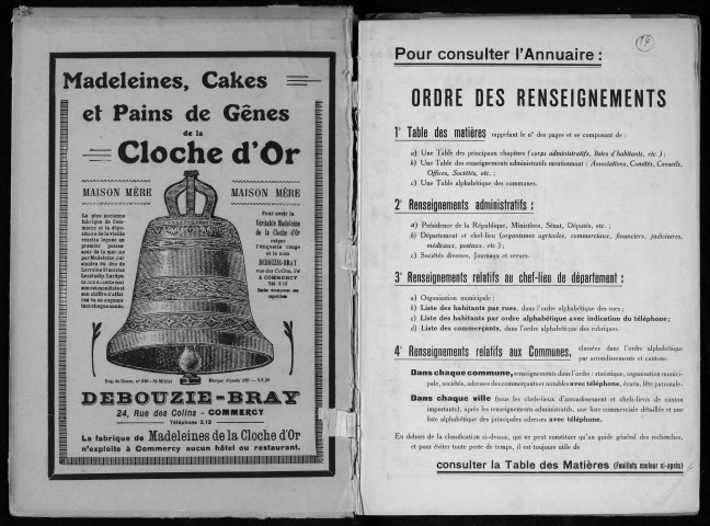 Annuaire administratif, commercial et industriel de la Meuse 1936