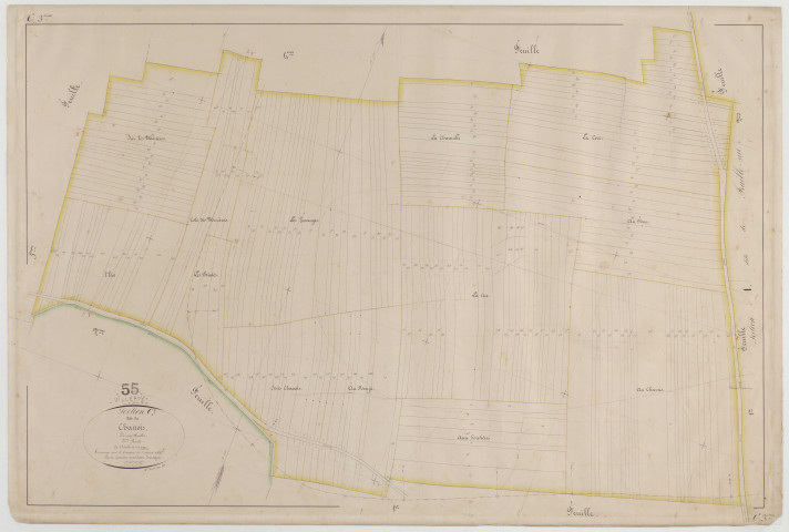 VILLEROY - Section C du Chanois feuille 03
