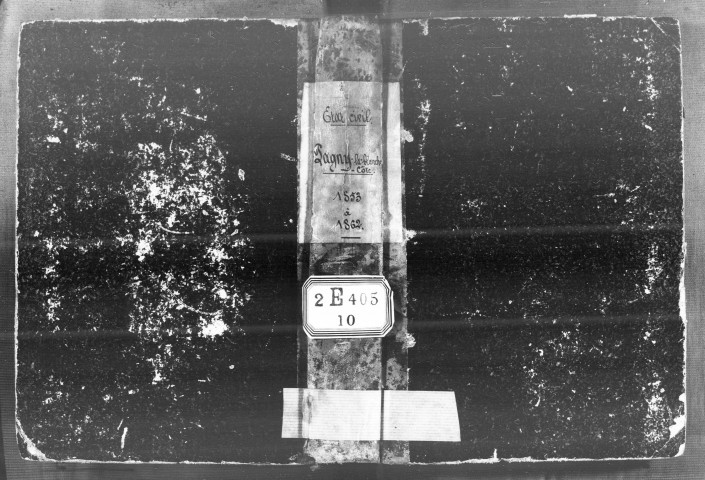 Naissances, Mariages, Décès (1853-1862)