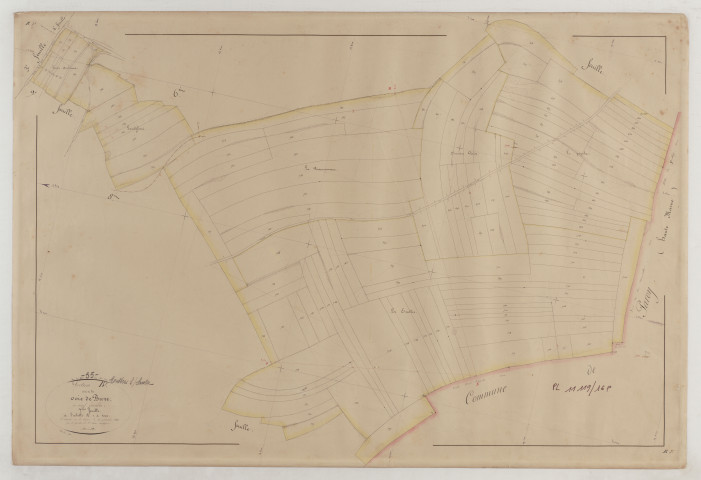 MONTIERS-SUR-SAULX - Section B de la Voie de Bure feuille 07