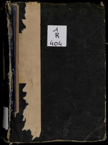 1872 - Registre et répertoire alphabétique