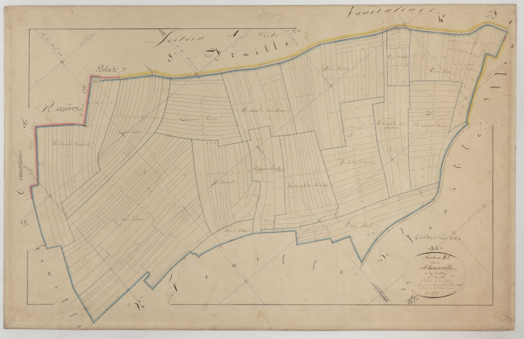 GERAUVILLIERS - Section B de Abainville feuille 01