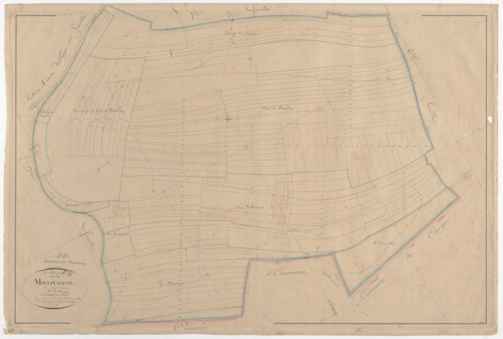 GESNES - Section B - du Moulin-à-Vent - feuille 08