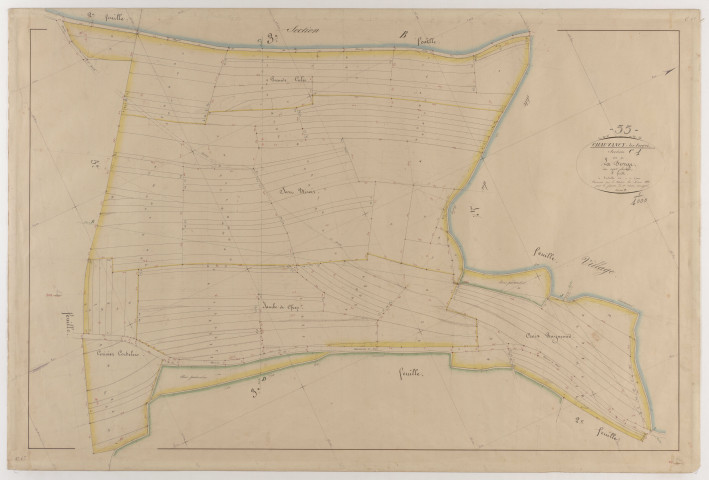 CHAUVENCY-SAINT-HUBERT - Section C - de la Forge - feuille 01