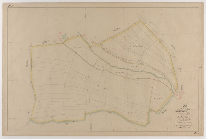 MONTMEDY - Section E - de Iré les Prés - feuille 04