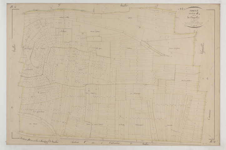 CREUE - Section B de la Chapelle feuille 04