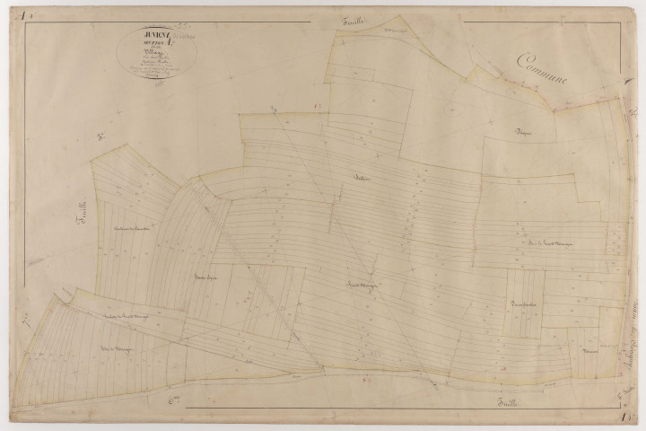 JUVIGNY-SUR-LOISON - Section A - du Village - feuille 04