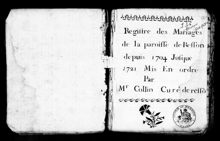 Mariages (1704-1721)