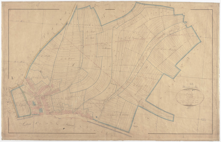 HAUDAINVILLE - Section B - de Macière - feuille 01