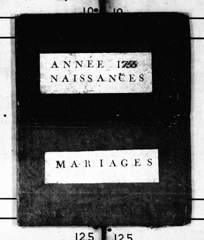 Baptêmes, Mariages (1755-1755)