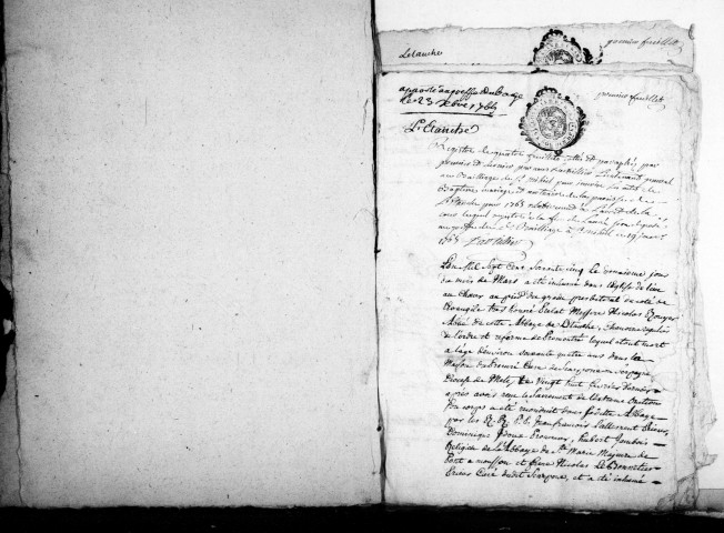 Baptêmes, Mariages, Sépultures (1771-1791)