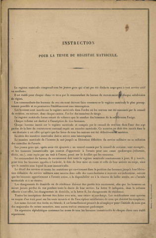1890 - Registre matricules n° 498-992 [et aussi canton de Chambley]