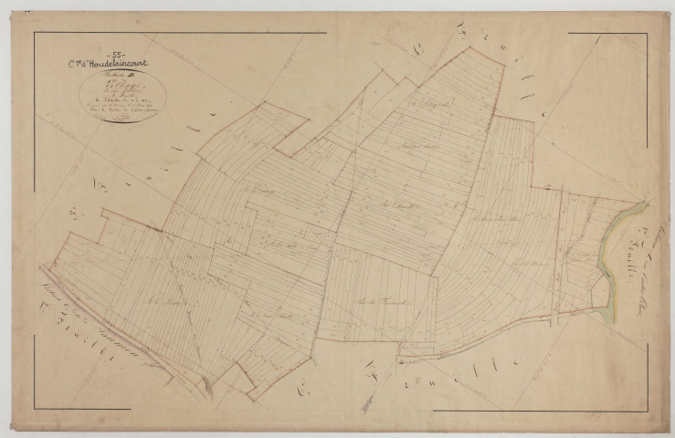 HOUDELAINCOURT - Section D du Village feuille 05