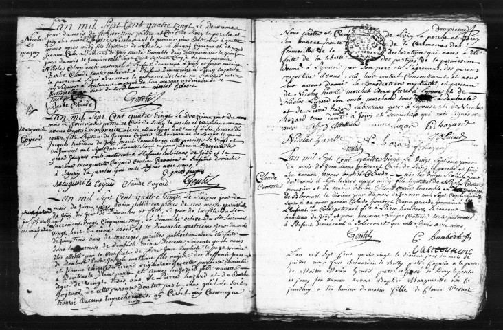 Baptêmes, Mariages, Sépultures (1780-1792)