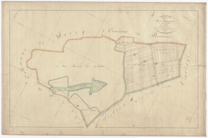 BOINVILLE - Section A - du Bois Monsieur - feuille 01