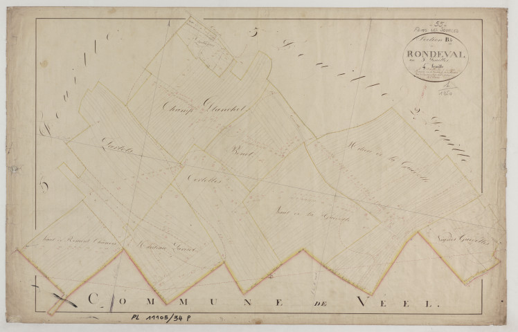 FAINS - Section B de Rondeval feuille 04