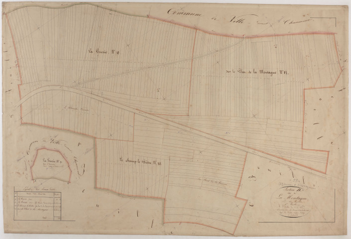 AZANNES - Section D - de la Montagne - feuille 04