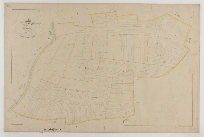 CONDE - Section C de Damnesier feuille 03