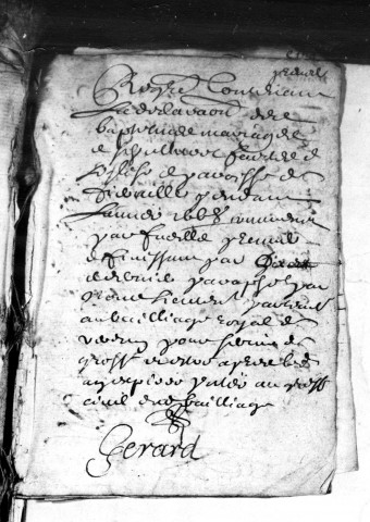Baptêmes, Mariages, Sépultures (1668-1773)