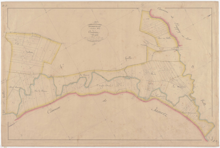 REMOIVILLE - Section D - de Courtaine - feuille 03