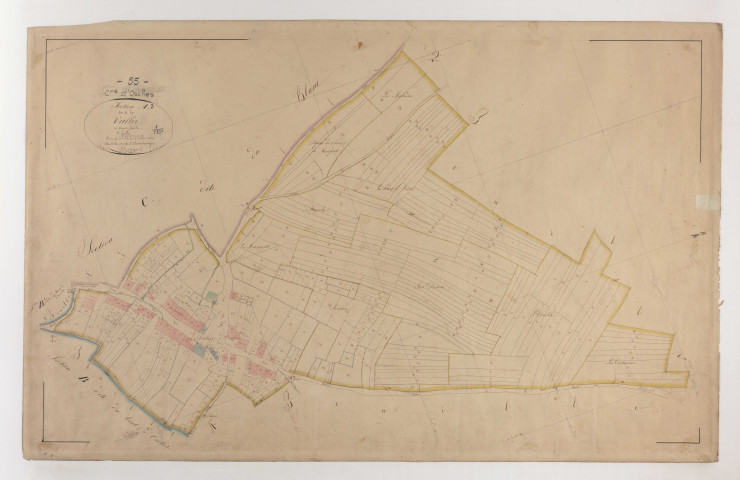 OSCHES - Section A - de la Vallée - feuille 03