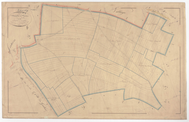 SOUILLY - Section B - du Moulin à Vent - feuille 01