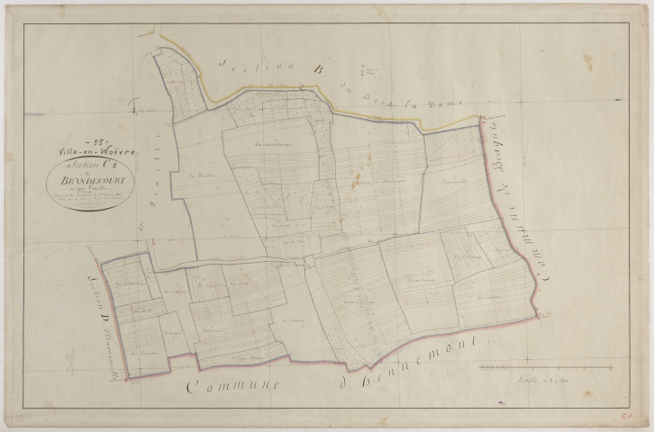 VILLE-EN-WOEVRE - Section C - de Bandrecourt - feuille 01