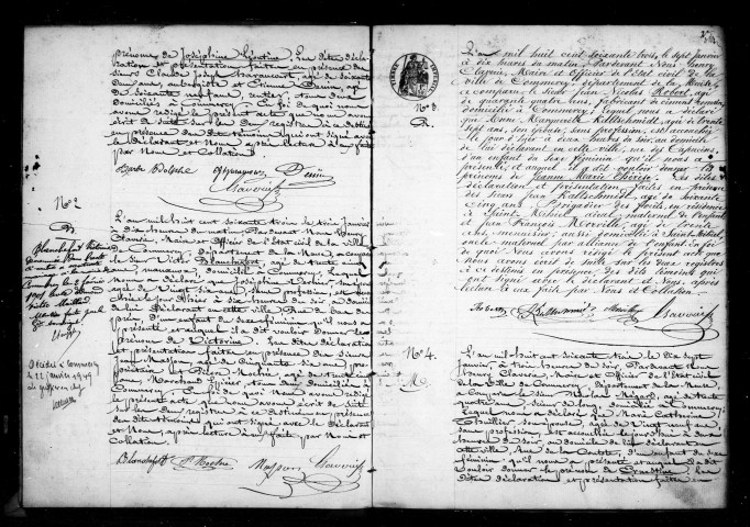 Naissances, Mariages, Décès (1863)