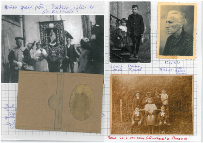 Photographies, cartes postales relatifs à la famille de la contributrice, dont Marcel Barotte.