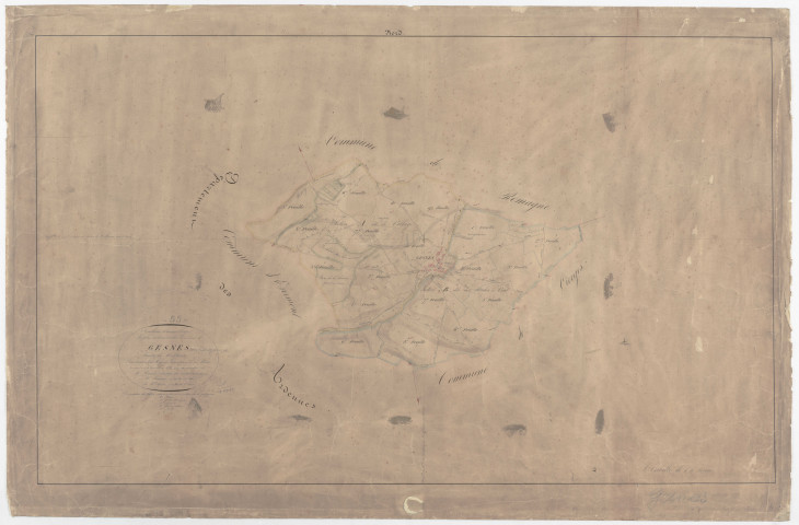 GESNES - Tableau d'assemblage - feuille 01