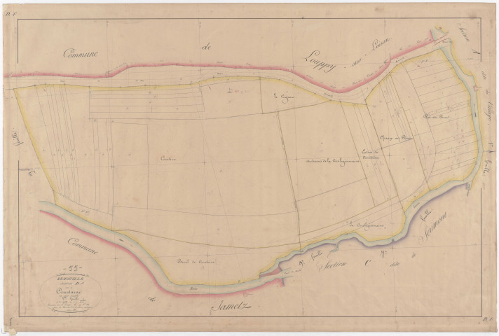 REMOIVILLE - Section D - de Courtaine - feuille 01