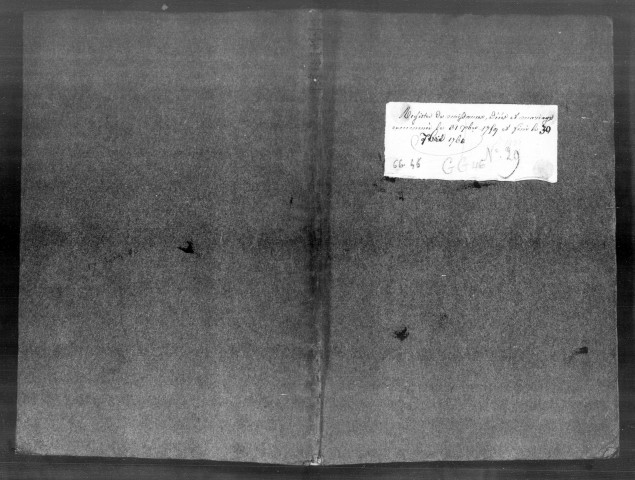 Baptêmes, Mariages, Sépultures (1759-1760)