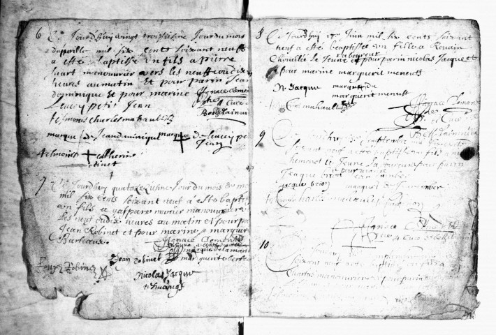 Baptêmes, Mariages, Sépultures (1669-1729)
