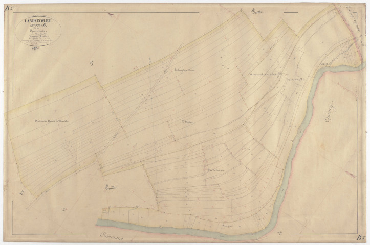 LANDZECOURT - Section B - des Chaumonts - feuille 03