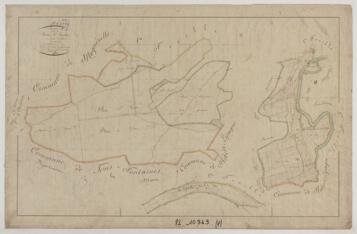 BEUREY - Section A du bois st Pierre feuille 02