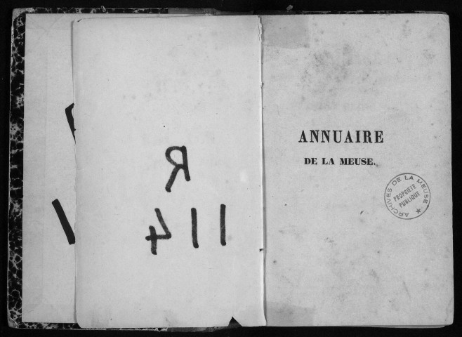 Annuaire administratif, historique, statistique et industriel de la Meuse 1848
