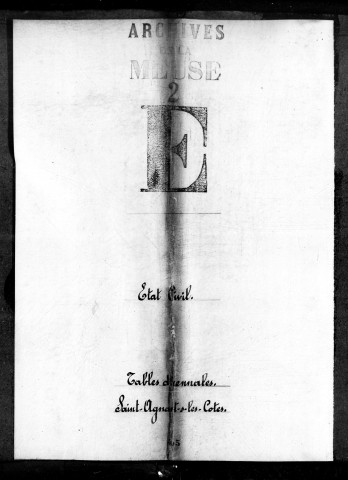 Tables décennales (1793-1802)