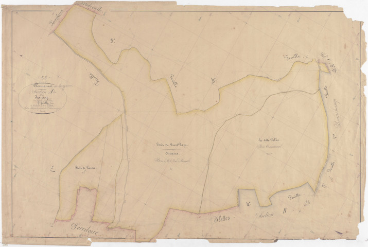 CLERMONT-EN-ARGONNE - Section A - du Jarcq - feuille 02