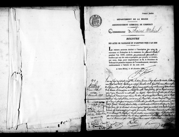 Naissances, Mariages, Décès (1890-1890)