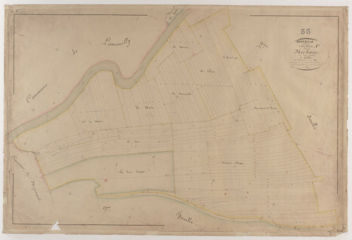 BROUENNES - Section A - de Néchane - feuille 01